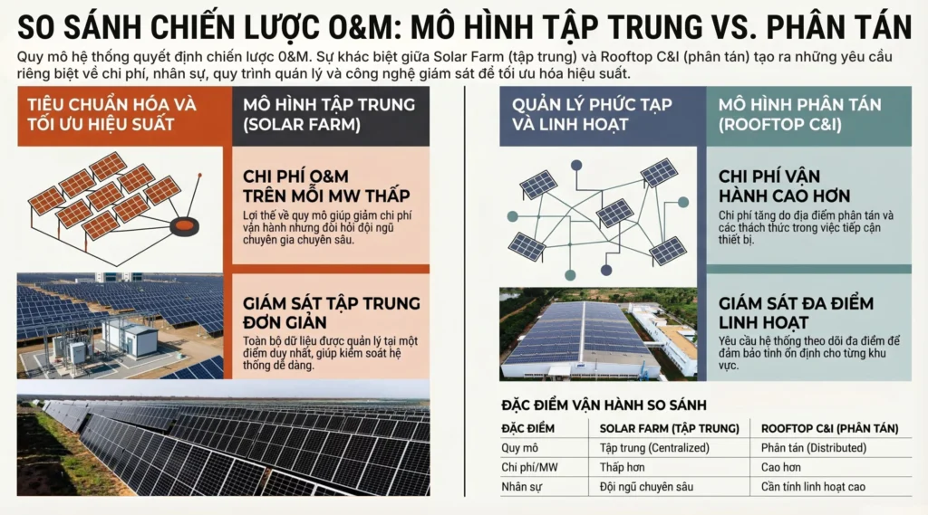 Chiến lược O&M cho solar farm và rooftop C&I